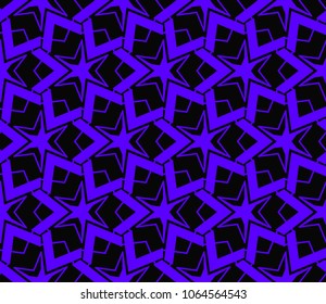 Modern stylish texture. Repeating abstract background with chaotic strokes.Vector monochrome seamless pattern