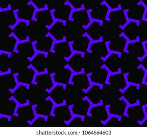 Modern stylish texture. Repeating abstract background with chaotic strokes.Vector monochrome seamless pattern