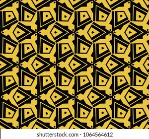 Modern stylish texture. Repeating abstract background with chaotic strokes.Vector monochrome seamless pattern