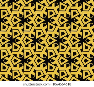Modern stylish texture. Repeating abstract background with chaotic strokes.Vector monochrome seamless pattern