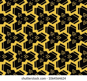Modern stylish texture. Repeating abstract background with chaotic strokes.Vector monochrome seamless pattern