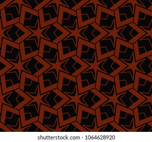 Modern stylish texture. Repeating abstract background with chaotic strokes.Vector monochrome seamless pattern