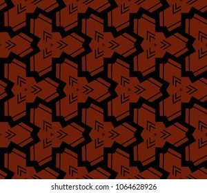 Modern stylish texture. Repeating abstract background with chaotic strokes.Vector monochrome seamless pattern