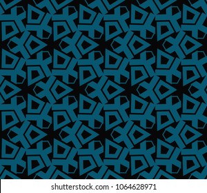 Modern stylish texture. Repeating abstract background with chaotic strokes.Vector monochrome seamless pattern