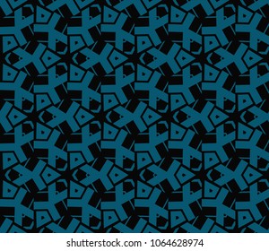 Modern stylish texture. Repeating abstract background with chaotic strokes.Vector monochrome seamless pattern