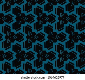 Modern stylish texture. Repeating abstract background with chaotic strokes.Vector monochrome seamless pattern