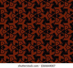 Modern stylish texture. Repeating abstract background with chaotic strokes.Vector monochrome seamless pattern
