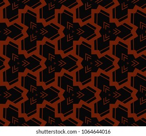 Modern stylish texture. Repeating abstract background with chaotic strokes.Vector monochrome seamless pattern