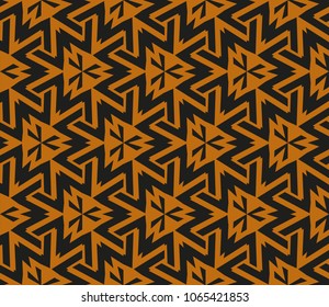 Modern stylish texture. Repeating abstract background with chaotic strokes. Trendy hipster print.Vector seamless pattern.