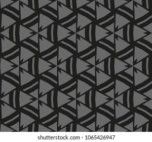 Modern stylish texture. Repeating abstract background with chaotic strokes. Trendy hipster print.Vector seamless pattern.