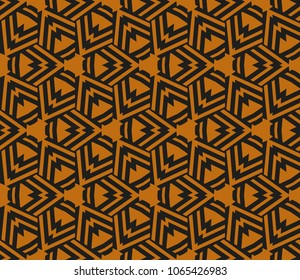 Modern stylish texture. Repeating abstract background with chaotic strokes. Trendy hipster print.Vector seamless pattern.