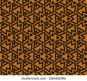 Modern stylish texture. Repeating abstract background with chaotic strokes. Trendy hipster print.Vector seamless pattern.