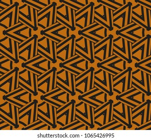 Modern stylish texture. Repeating abstract background with chaotic strokes. Trendy hipster print.Vector seamless pattern.