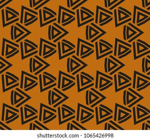 Modern stylish texture. Repeating abstract background with chaotic strokes. Trendy hipster print.Vector seamless pattern.