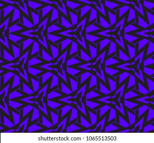 Modern stylish texture. Repeating abstract background with chaotic strokes. Trendy hipster print.Vector seamless pattern.