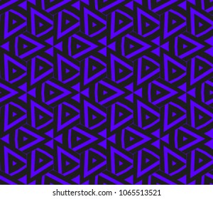 Modern stylish texture. Repeating abstract background with chaotic strokes. Trendy hipster print.Vector seamless pattern.