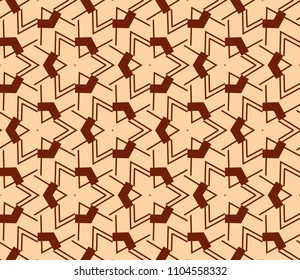 Modern stylish texture. Repeating abstract background with chaotic strokes.Vector monochrome seamless pattern