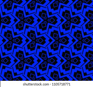 Modern stylish texture. Repeating abstract background with chaotic strokes.Vector monochrome seamless pattern
