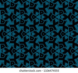 Modern stylish texture. Repeating abstract background with chaotic strokes.Vector monochrome seamless pattern