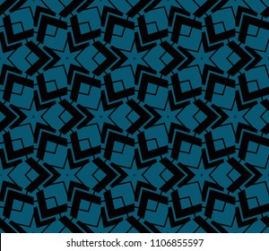 Modern stylish texture. Repeating abstract background with chaotic strokes.Vector monochrome seamless pattern