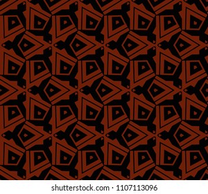 Modern stylish texture. Repeating abstract background with chaotic strokes.Vector monochrome seamless pattern