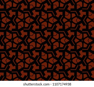 Modern stylish texture. Repeating abstract background with chaotic strokes.Vector monochrome seamless pattern
