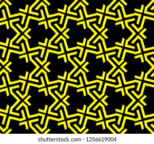 Modern stylish texture. Repeating abstract background with chaotic strokes.Vector monochrome seamless pattern