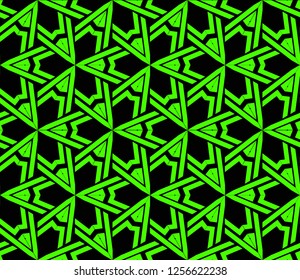 Modern stylish texture. Repeating abstract background with chaotic strokes.Vector monochrome seamless pattern