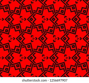 Modern stylish texture. Repeating abstract background with chaotic strokes.Vector monochrome seamless pattern