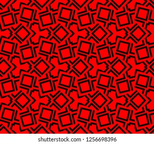 Modern stylish texture. Repeating abstract background with chaotic strokes.Vector monochrome seamless pattern