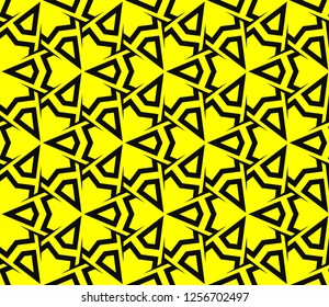 Modern stylish texture. Repeating abstract background with chaotic strokes.Vector monochrome seamless pattern