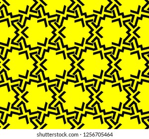 Modern stylish texture. Repeating abstract background with chaotic strokes.Vector monochrome seamless pattern