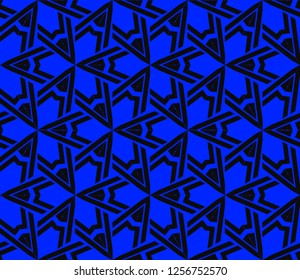 Modern stylish texture. Repeating abstract background with chaotic strokes.Vector monochrome seamless pattern