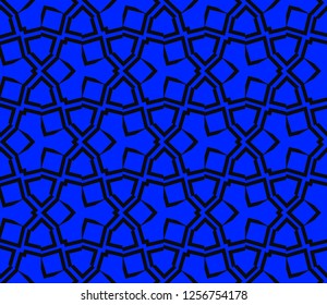 Modern stylish texture. Repeating abstract background with chaotic strokes.Vector monochrome seamless pattern