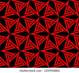 Modern stylish texture. Repeating abstract background with chaotic strokes.Vector monochrome seamless pattern