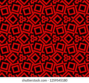 Modern stylish texture. Repeating abstract background with chaotic strokes.Vector monochrome seamless pattern