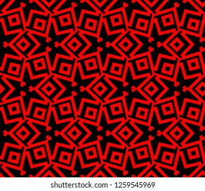 Modern stylish texture. Repeating abstract background with chaotic strokes.Vector monochrome seamless pattern