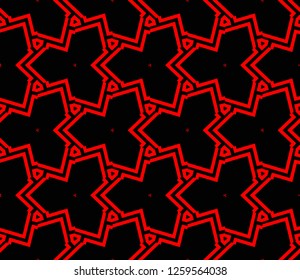 Modern stylish texture. Repeating abstract background with chaotic strokes.Vector monochrome seamless pattern