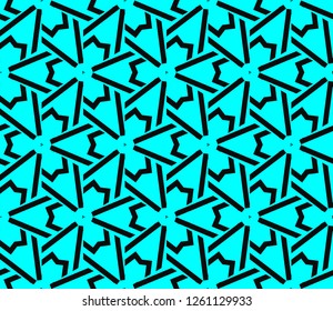 Modern stylish texture. Repeating abstract background with chaotic strokes.Vector monochrome seamless pattern