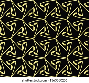 Modern stylish texture. Repeating abstract background with chaotic strokes.Vector monochrome seamless pattern