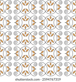 Modern stylish texture. Repeating abstract background. Vector monochrome seamless pattern.