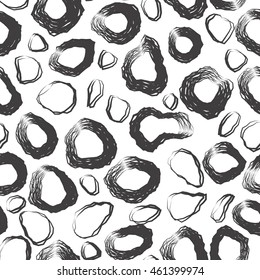  Modern stylish texture. Repeating abstract background with sett. Randomly disposed mosaic pattern with  elements. Contemporary stylish tiles.