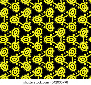 Modern stylish texture. Repeating abstract background with chaotic strokes. Trendy hipster print.Vector seamless pattern.
