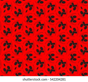 Modern stylish texture. Repeating abstract background with chaotic strokes. Trendy hipster print.Vector seamless pattern.