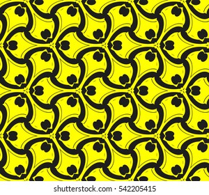 Modern stylish texture. Repeating abstract background with chaotic strokes. Trendy hipster print.Vector seamless pattern.