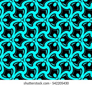 Modern stylish texture. Repeating abstract background with chaotic strokes. Trendy hipster print.Vector seamless pattern.