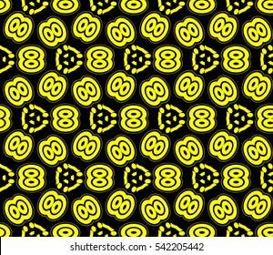 Modern stylish texture. Repeating abstract background with chaotic strokes. Trendy hipster print.Vector seamless pattern.