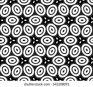Modern stylish texture. Repeating abstract background with chaotic strokes. Trendy hipster print.Vector seamless pattern.