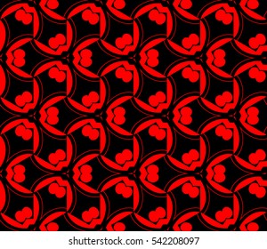 Modern stylish texture. Repeating abstract background with chaotic strokes. Trendy hipster print.Vector seamless pattern.