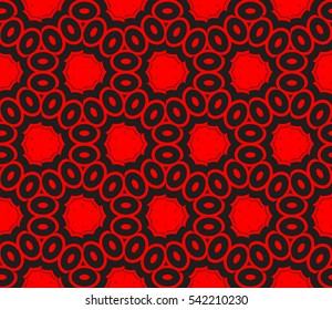 Modern stylish texture. Repeating abstract background with chaotic strokes. Trendy hipster print.Vector seamless pattern.